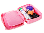 Make-up bag travel organiser pink