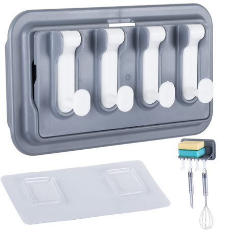 Kitchen hanger bracket shelf utensil holder shelf