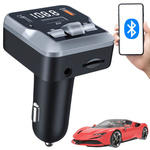 Fm mp3 mp3 transmitter volume 2 x usb c bluetooth 5.3 12v sd card