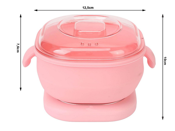 Calentador de cera plegable de silicona para depilación corporal