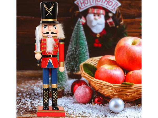 Nutcracker vojak dewniany dekorativna božična figurica darilo