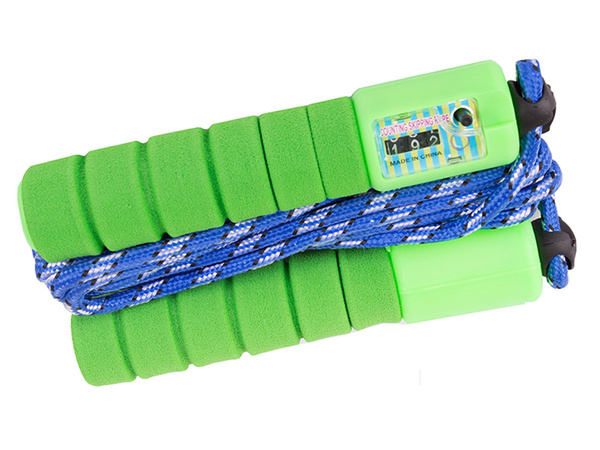 Lēkšana pa virvi ar skaitītāju crossfit regulējama virkne fitnesa vingrinājumu kustība