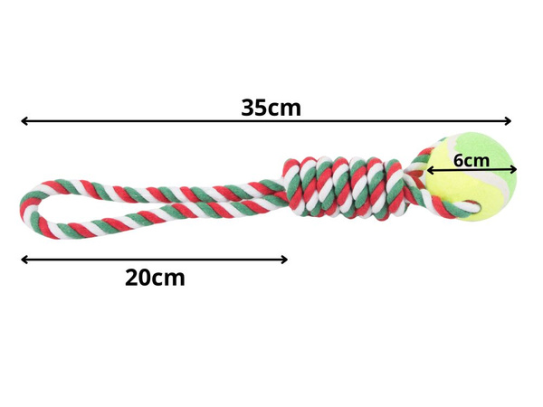 Dog toy toy tug rope strong ball