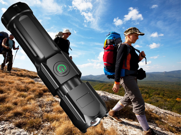 Rechargeable tactical led torch zoom xpe led military strong police