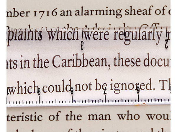 15 cm lineární čtení lineární 2,5 5x