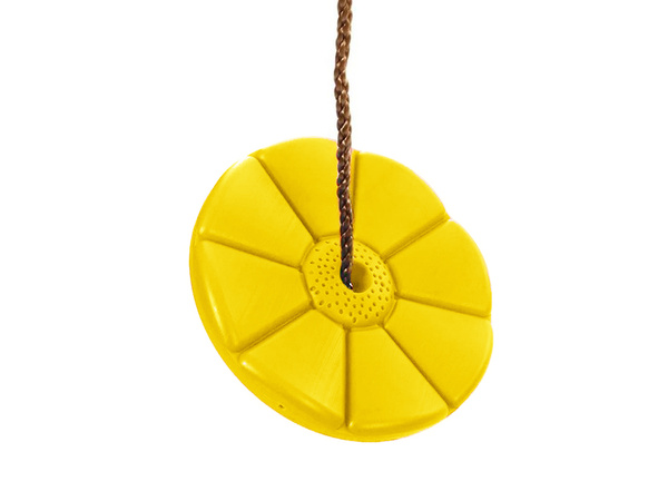 Columpio de jardín para niños asiento floral con cuerda para árbol