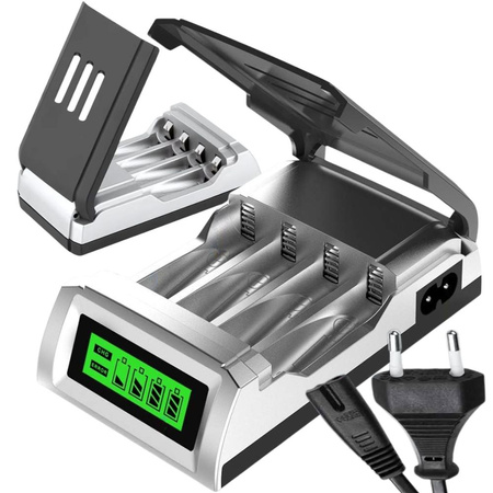 Cargador rápido de pilas aa y aaa finger automático