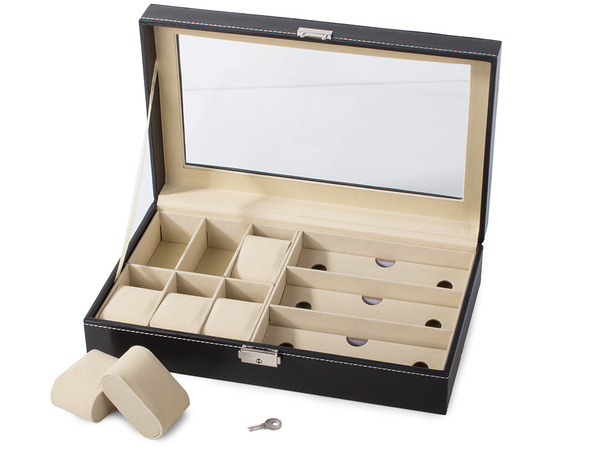 Watch casket glasses organiser case