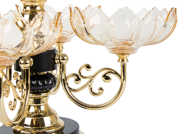 Piled cake tray fruit sweets revolving tray