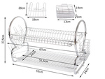Égouttoir à deux étages mixeur sur socle sèche-linge