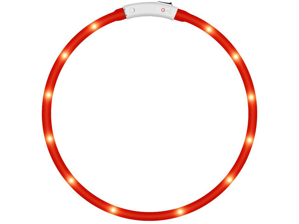 Led fényszínház kutyáknak és macskáknak vízálló állítható 47cm usb