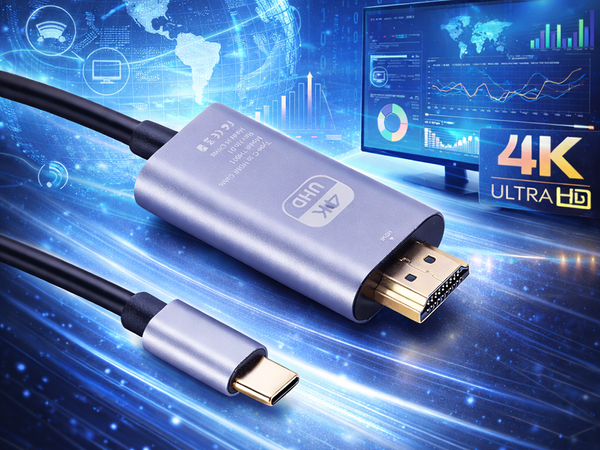 USB-C HDMI KÁBEL ADAPTER HUB USB TÍPUS C - HDMI 4K 180 cm