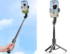 Selfie stick telefontartó tripod bluetooth távirányító 90 cm