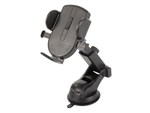 Car holder for telephone, windscreen, cockpit, strong