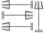 Lampara de noche de mesa lampara tactil 3 pasos alta inalambrica usb