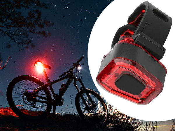 Kerékpár hátsó lámpa 14 led kerékpárhoz piros fény erős hátsó usb akkumulátorhoz