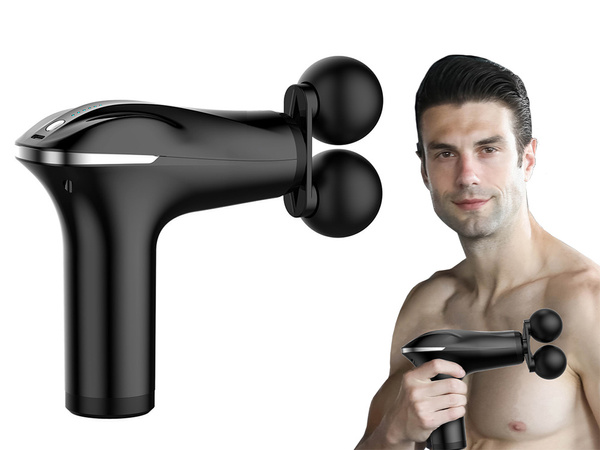 Pistola de masaje espalda cuerpo pierna masajeador fuerte pistola de masaje 4 puntas