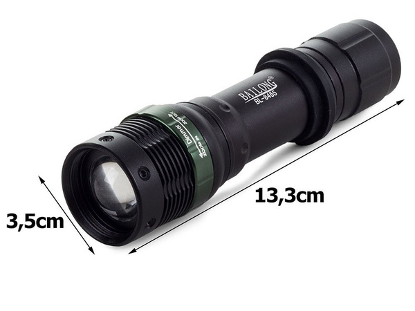 Taktična svetilka bailong zoom cree dioda xml-t6
