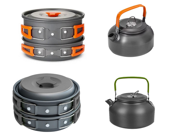 Juego de utensilios de cocina kemping sartén 18en1