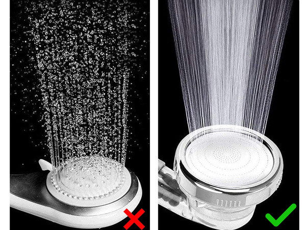 Mâner de duș cu filtru de piatră