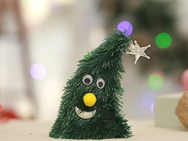 Árbol de navidad bailando cantando jugando regalo luminoso divertido para el lunes