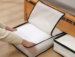 Organisateur de literie poubelle de vêtements housse de couverture housse à fermeture éclair xxl