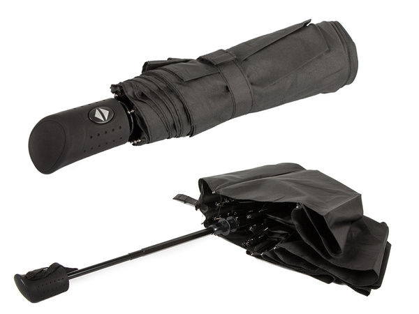 Parasol parasolka składana automat czarny unisex