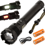 Taktikai zseblámpa bailong led xhp160 cob erős