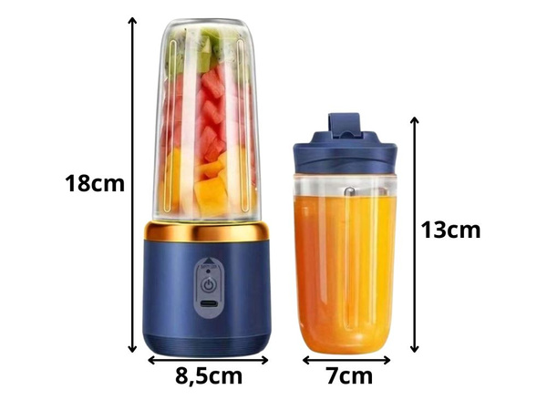 Prenosný blender káva elektrický mixér usb 6 nožov smoothie