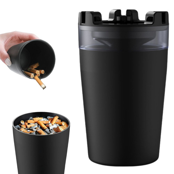 Ashtray cupholder car home with cigarette extinguisher cupholder basket