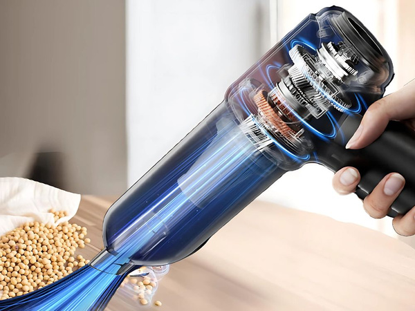 Cordless hoover 120w turbo for car set of nozzles blower