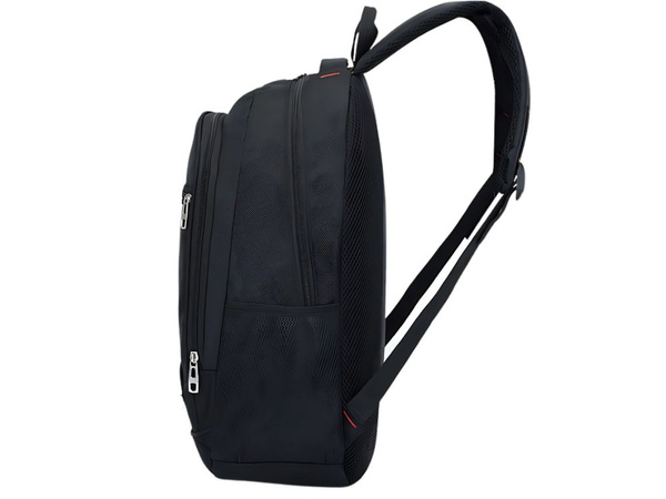 Városi hátizsák iskola ifjúsági sport 15l fekete 3 rekeszes laptophoz