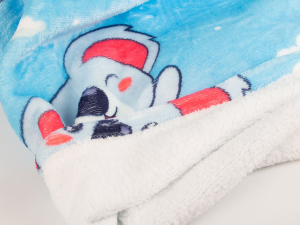 Teplá koala mikina deka oversize xxl 2v1 hrubá kožušina mäkká s kapucňou
