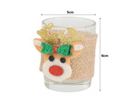 Scented candles in glass candles reindeer christmas set 2 pcs