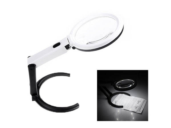 Loupe magnifying glass illuminated 1.8x 138mm
