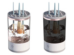 Lavador soporte para limpiar, lavar y secar pinceles y esponjas cosméticas usb