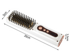 Brosse a lisser les cheveux 2in1 electrique sans fil