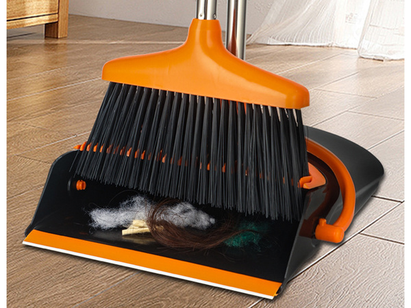 Zestaw do zamiatania zmiotka szczotka szufelka do sprzątania leniuch 2w1