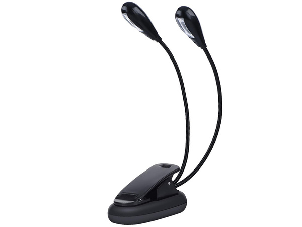 Clip viinud laualamp kooli paindlik lugemine topelt klamber