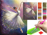 Diamantna vezenina balerina set diamantna slika