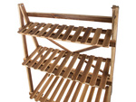 Flower pot high standing wooden flower bed 3 tier bookcase