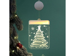 3d vidriera decoración luces de navidad
