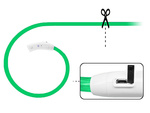 Led svetloba za pse in kočke vodoodporna nastavljiva 47cm usb