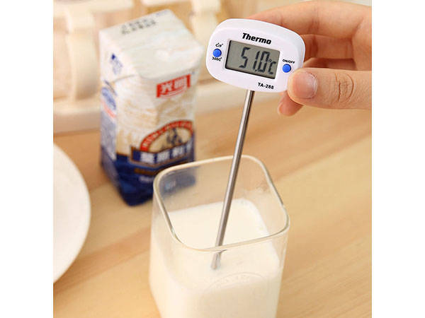 Lcd kitchen thermometer wine meat probe