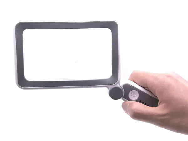 Illuminated reading magnifying glass 4x with led lighting