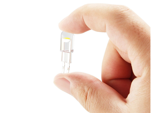 W5w t10 valge kristaliikne led-autoleht 2 tk komponentidega