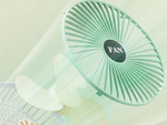 Stolný ventilátor bezdrôtový usb tichý dobíjateľný 3 režimy