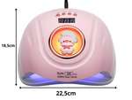 Uv led lampa na nechty pre hybridné gély 268w 57 diód výkonná duálna led
