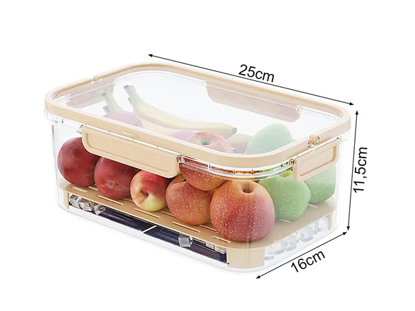 Food containers for storage at low temperatures cooling insert