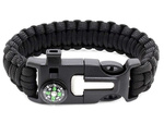 PULSERA DE SUPERVIVENCIA PULSERA 5EN1 BRÚJULA PEDERNAL CUCHILLO CUERDA PARACORD